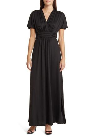 Kiyonna Vienna Maxi Dress in Black Noir at Nordstrom, Size X-Large