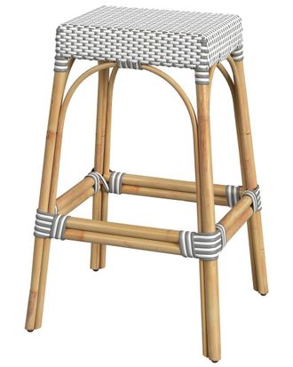 Butler Butler Specialty Company Robias Rectangular Rattan 30in Bar Stool