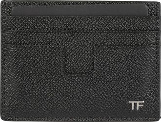 Tom Ford T Line Textured Calfskin Card Holder