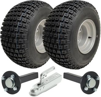 OEM Kit De Remolque Atv - Parnells - 18x9.50-8 - 2 Ruedas - Acero Prensado - 204 Kg De Carga M&aacute;x