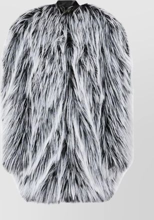 Sportmax oversized jacket with faux fur texture