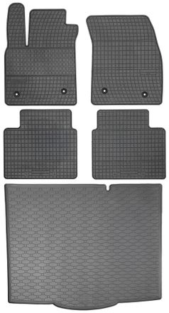 OEM Juego De Alfombrillas De Goma Para Coche Y Alfombrilla Para Maletero Para Ford Focus Iv Hatchback (2018)