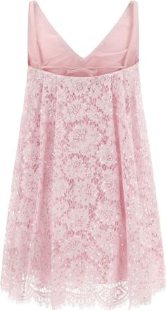 Self Portrait Sequin Lace Dress - Pink