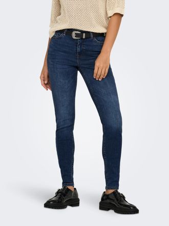 Jacqueline de Yong Skinny-fit-Jeans »JDYFINA MW SKINNY ANK JNS DB NOOS DNM«