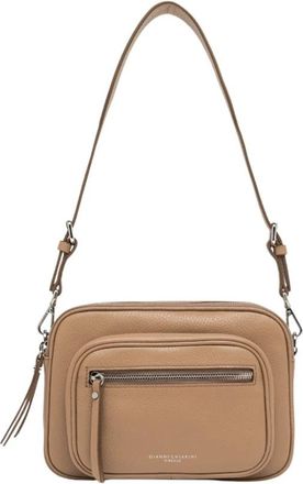 Gianni Chiarini Carr&eacute; Mini Bag - Dames - Schoudertassen - Beige - ONE Size - Leer - Tassen