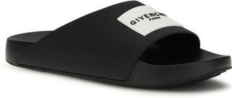 Givenchy Mens Black Rubber Slippers