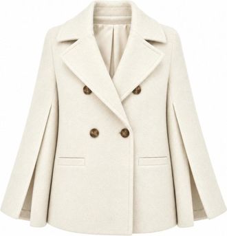 Loro Piana Peacoat doppiopetto - - Coats - Donna - Bianco - S