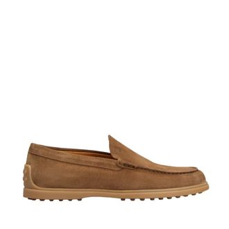 Tod's Tods, Loafers, male, Brown, Size: 8 1/2 US Suede Slipper Moccasin