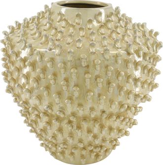 Schubiger M&ouml;bel Vase Puffiso, Keramik, Perlmutt