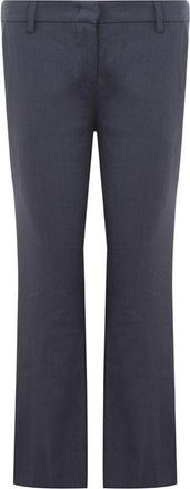 Lardini Womens Model Linen Pants - Grey
