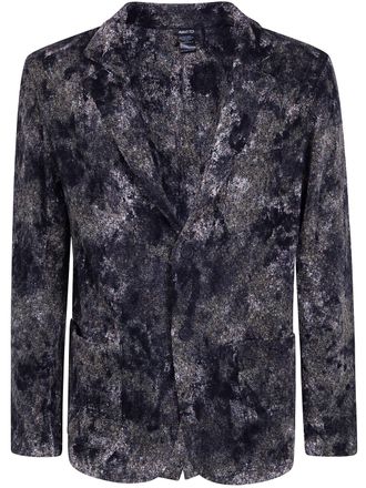 Avant Toi Zola Camouflage Effect Micro Mat Stitch Rever Jacket