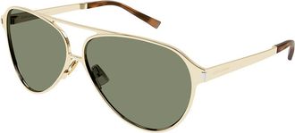 Saint Laurent SL 734 004 Mens Sunglasses Gold Size 62