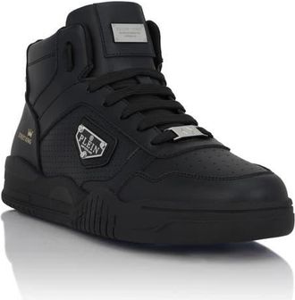 Philipp Plein Mid-Top Sneakers Street King Unisex in Black/black at Nordstrom, Size 39