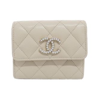 Chanel Beige Grained Calfskin (Pre-Owned)