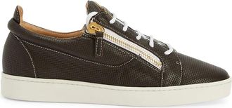 Giuseppe Zanotti Sneakers Frankie con doppia zip - Marrone