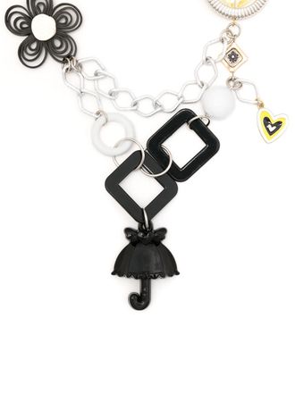 Amir Slama appliqu&eacute;-detail chain necklace - Multicolour