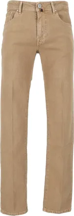 Jacob Cohen Bard Zipper Fly Tailored Slim-Leg Pants
