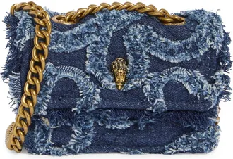 Kurt Geiger Micro Kensington Faux Leather Crossbody Bag in Light/Pastel Blue at Nordstrom