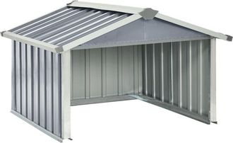 vidaXL Cobertizo Para Cortac&eacute;sped Acero Galvanizado Gris 92x97x63 Cm Vidaxl