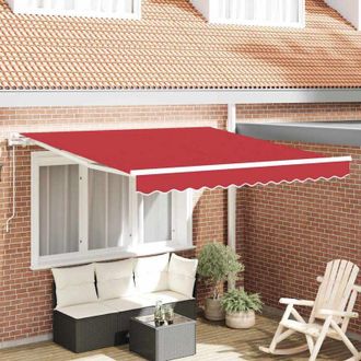 vidaXL Toldo Retr&aacute;ctil 350 X 250 Cm Rojo Vidaxl