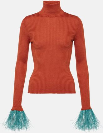 La DoubleJ High Kick cashmere and silk top