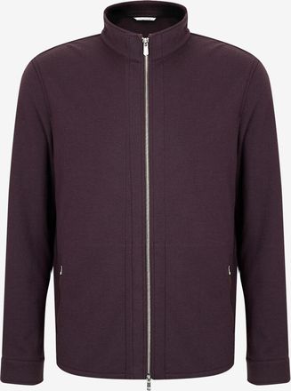 Marco Pescarolo Kurzer Stehkragen-Cardigan aus Jersey Key