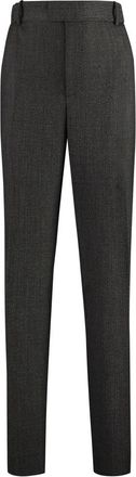 Bottega Veneta Wollen broek met zakken - Dames - Slim Fit Broeken - Bruin - 2XS - Wol - Broeken
