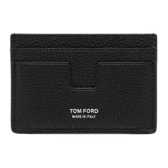 Tom Ford Grain Leather Classic Cardholder - male - Tom Ford - Wallets & Cardholders - Black - ONE SIZE - Accessories