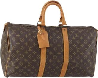 Louis Vuitton Pre-owned Weekend Bags, female, Brown, Size: ONE SIZE Pre-owned Vintage Weekend Bag