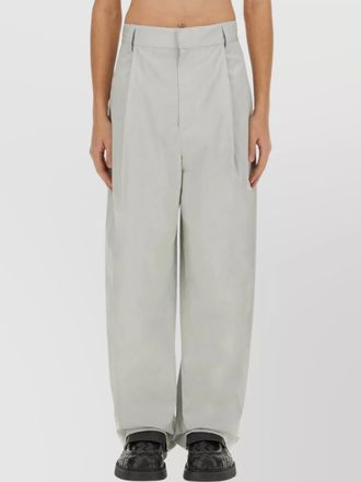 Bottega Veneta cotton silk trousers featuring pockets