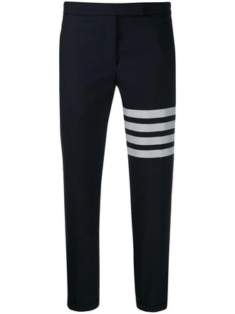 Thom Browne 4-Bar Stripe skinny trousers - Blue