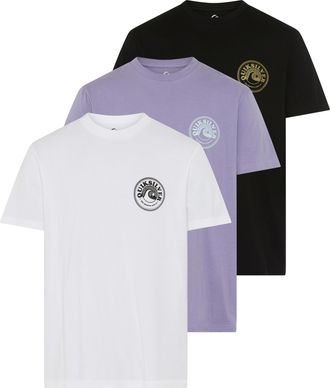 Quiksilver T-Shirt QUIKSILVER MINIDISCO 3PACK, Herren, Gr. XXL, schwarz, whit, Obermaterial: 100% Baumwolle, Shirts T-Shirt