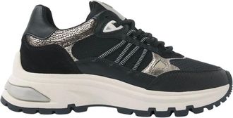 VIA VAI Schoenen, Dames, Zwart, 38 EU, Leer, Liz Dae Sneakers