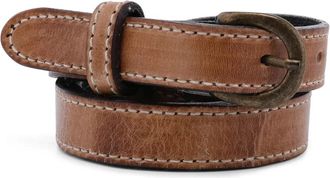 Bed St&uuml; Bed Stu Monae Belt Womens Tan Rustic Leather Antique Brass Buckle JDM2422