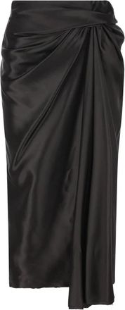 Balenciaga Zwarte Rok met Knoopdetail - Dames - Midirokken - Zwart - 3XS - Rokken