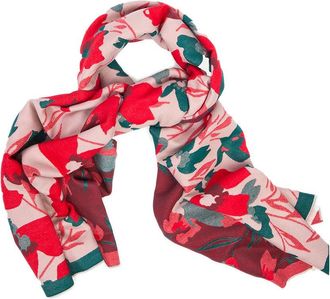 Saachi Floral Reversible Fringe Scarf