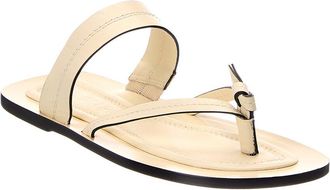 Farm Rio Farm Rio Ivory Tie Flat Leather Sandal