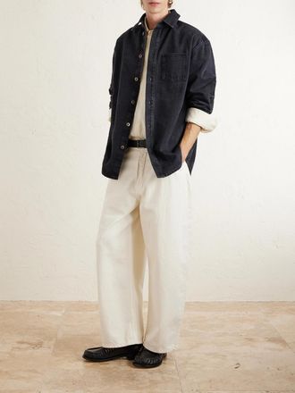 Loewe Anagram Logo-Embroidered Denim Overshirt