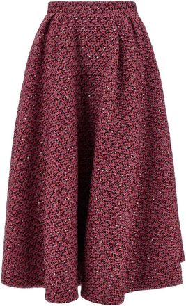 Alessandra Rich Pink Tweed skirt