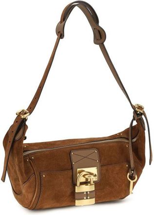 Chlo&eacute; Womens Brown Calf Leather Bos Taurus Shoulder Bag