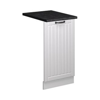 Vicco Panel Frontal Del Lavavajillas Fame-line, Blanco Casa De Campo, 45 Cm, Et Antracita Vicco