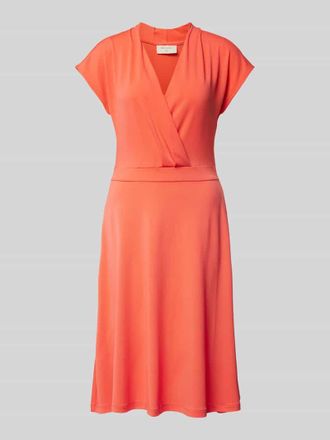 Freequent Knielanges Kleid in Wickel-Optik Modell Yrsa in Koralle, Größe L