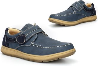 Generic Mens Touch Fastening Shoes Size 6 Boys Shoes Size 11 Mens Touch Fastening Shoe Extra Large Shoe Extra Large Sizes Casual Sizes 6-13 Navy 11 UK