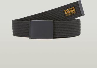 G-Star Koppelg&uuml;rtel G-STAR Webbing Belt, Herren, schwarz metal, asfalt, Web, Kunstfaser, unifarben, G&uuml;rtel Koppelg&uuml;rtel, mit Webband