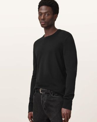 AllSaints Merino Wool Maes Merino Crew Neck Sweater, Size: XXL