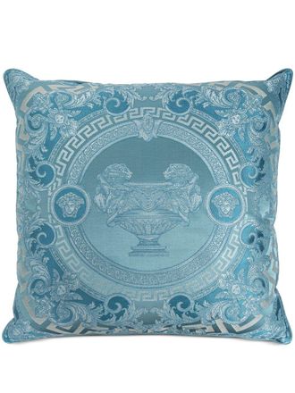 Versace La Coupe des Dieux cushion - unisex - Viscose/Silk/Cotton - One Size - Blue