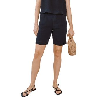 Bella Dahl Pleated Bermuda Shorts in Black at Nordstrom, Size X-Small