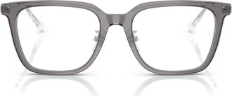 Ray-Ban 52mm Square Optical Glasses in Transparent Grey at Nordstrom