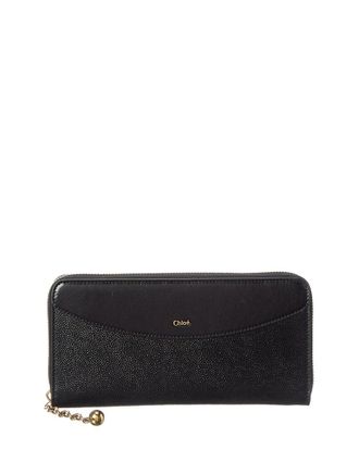 Chlo&eacute; Leather Zip Around Wallet