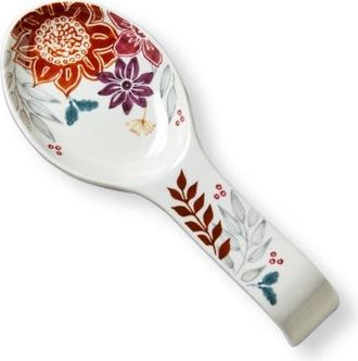 Tag Autumn Bloom Fall Stoneware Spoon Rest Multi 9.45 x 3.75 x 1.35 in in Green at Nordstrom